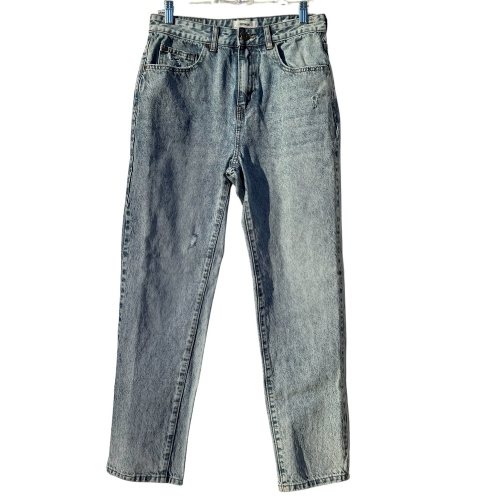 COTTON:ON  Women's Distressed Acid Wash MOM’S Jeans Size 8